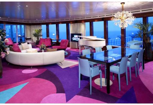 Salón de una de las exclusivas Garden Villas